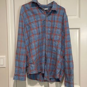 Sonoma Men’s Fleece Plaid Button Up